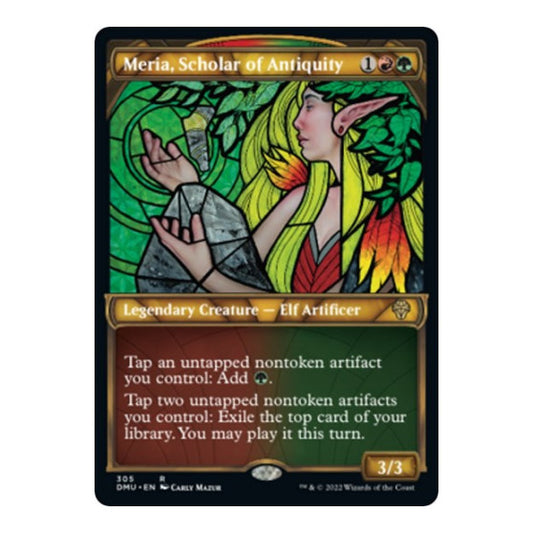 Meria, Scholar of Antiquity (Showcase) (DMU) #305 Rare (Near Mint) Dominaria United Magic: The Gathering: 2022