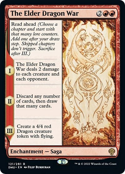The Elder Dragon War (DMU) #121 Rare (Lightly Played) Dominaria United Magic: 2022