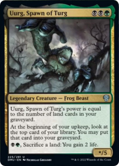 Uurg Spawn of Turg (DMU) #225 Uncommon (Lightly Played) Dominaria United Magic: The Gathering: 2022