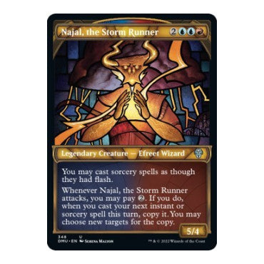 Najal, the Storm Runner (Textured Foil) (DMU) #348 Uncommon (Foil Lightly Played) Dominaria United Magic: The Gathering: 2022