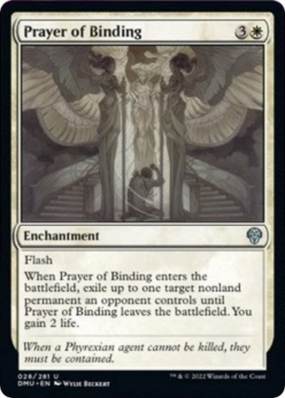 Prayer of Binding (DMU) #28 Uncommon Dominaria United Magic: The Gathering: 2022