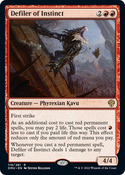 Defiler of Instinct (DMU) #119 Rare (Lightly Played) Dominaria United Magic: The Gathering: 2022