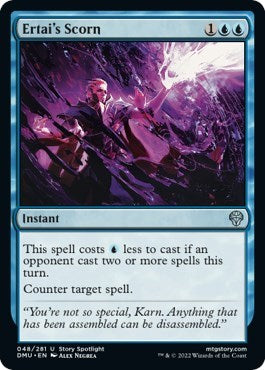 2022 Magic: Dominaria United (DMU) - Ertais Scorn (#48, Uncommon)