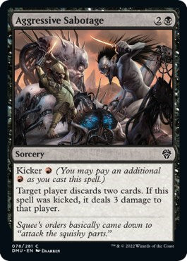 2022 Magic: Dominaria United (DMU) - Aggressive Sabotage (#78, Common)
