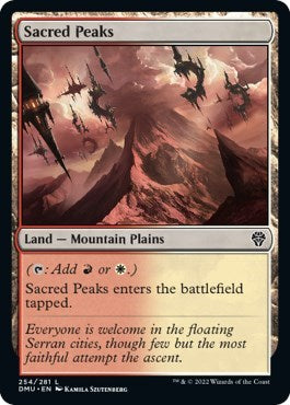 2022 Magic: Dominaria United (DMU) - Sacred Peaks (#254, Land)