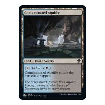 Contaminated Aquifer (DMU) #245 Land (Lightly Played) Dominaria United Magic: The Gathering: 2022