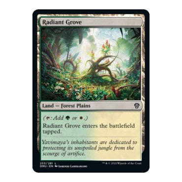 Radiant Grove (DMU) #253 Land Dominaria United Magic: The Gathering: 2022