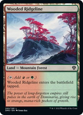 Wooded Ridgeline (DMU) #260 Land (Lightly Played) Dominaria United Magic: The Gathering: 2022