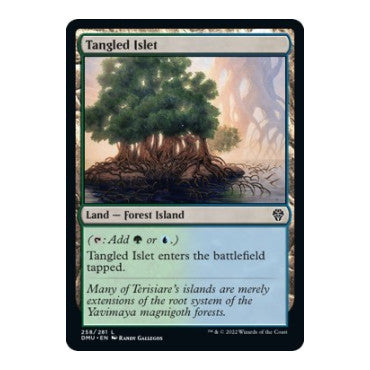 Tangled Islet (DMU) #258 Land Dominaria United Magic: The Gathering: 2022