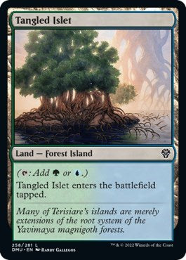 2022 Magic: Dominaria United (DMU) - Tangled Islet (#258, Land) (Lightly Played)