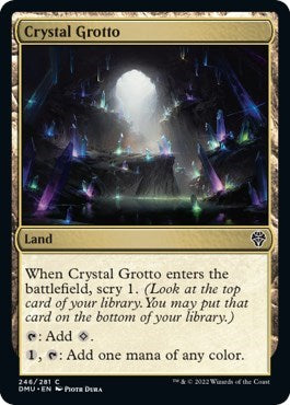 Crystal Grotto (DMU) #246 Land (Lightly Played) Dominaria United Magic: The Gathering: 2022