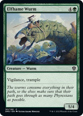 Elfhame Wurm (DMU) #161 Common Dominaria United Magic: The Gathering: 2022