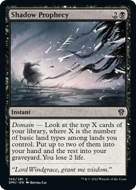 Shadow Prophecy (DMU) #105 Common Dominaria United Magic: The Gathering: 2022