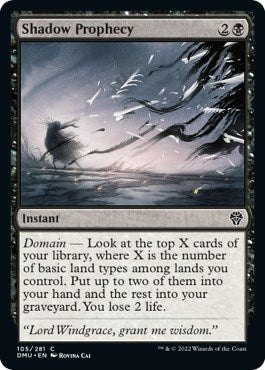 Shadow Prophecy (DMU) #105 Common (Lightly Played) Dominaria United Magic: 2022