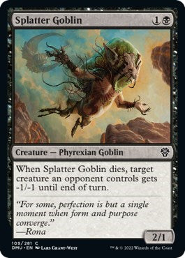 Splatter Goblin (DMU) #109 Common Dominaria United Magic: The Gathering: 2022