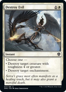 Destroy Evil (DMU) #17 Common (Lightly Played) Dominaria United Magic: The Gathering: 2022