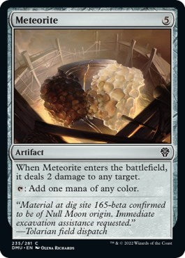 Meteorite (DMU) #235 Common (Lightly Played) Dominaria United Magic: 2022