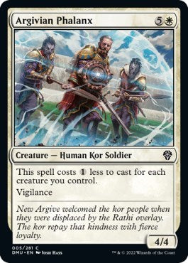 Argivian Phalanx (DMU) #5 Common Dominaria United Magic: The Gathering: 2022