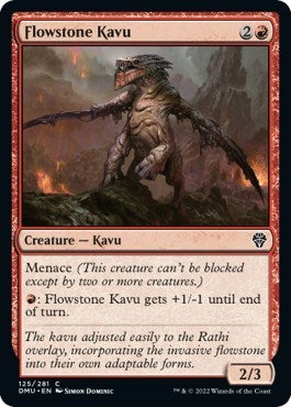 2022 Magic: Dominaria United (DMU) - Flowstone Kavu (#125, Common)