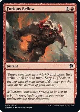 Furious Bellow (DMU) #126 Common Dominaria United Magic: The Gathering: 2022
