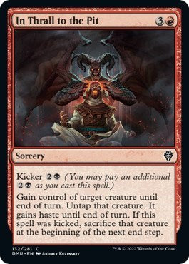 In Thrall to the Pit (DMU) #132 Common (Lightly Played) Dominaria United Magic: The Gathering: 2022