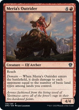 Merias Outrider (DMU) #138 Common (Lightly Played) Dominaria United Magic: The Gathering: 2022