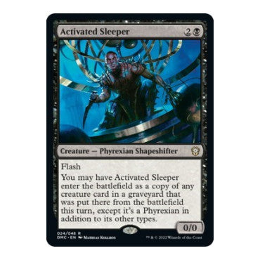 Activated Sleeper (DMC) #24 Rare (Lightly Played) Commander: Dominaria United Magic: The Gathering: 2022