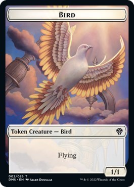 Bird Token 002 (DMU) #2 T Dominaria United Magic: The Gathering: 2022