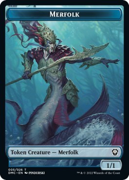 Merfolk Token (DMC) #5 T (Lightly Played) Commander: Dominaria United Magic: 2022