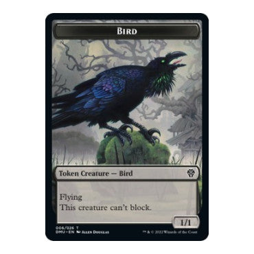 Bird Token (006) (DMU) #6 T (Moderately Played) Dominaria United Magic: The Gathering: 2022
