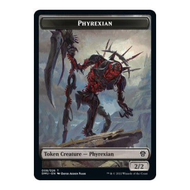 Phyrexian Token (DMU) #8 T (Lightly Played) Dominaria United Magic: The Gathering: 2022