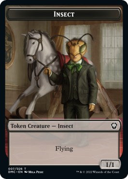 Insect Token (DMC) #7 T (Lightly Played) Commander: Dominaria United Magic: 2022