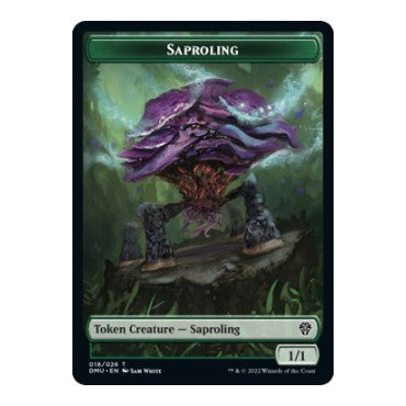 Saproling Token (DMU) #18 T (Moderately Played) Dominaria United Magic: The Gathering: 2022
