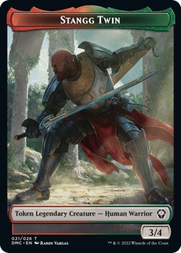 Stangg Twin Token (DMC) #21 T (Lightly Played) Commander: Dominaria United Magic: 2022