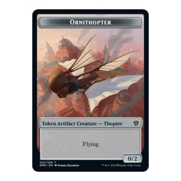 Ornithopter Token (DMU) #22 T (Lightly Played) Dominaria United Magic: The Gathering: 2022