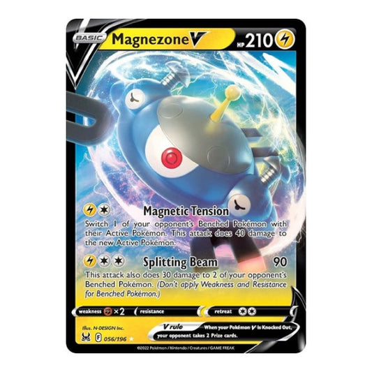 Magnezone V (SWSH11) #056/196 Ultra Rare SWSH11: Lost Origin Pokemon: 2022