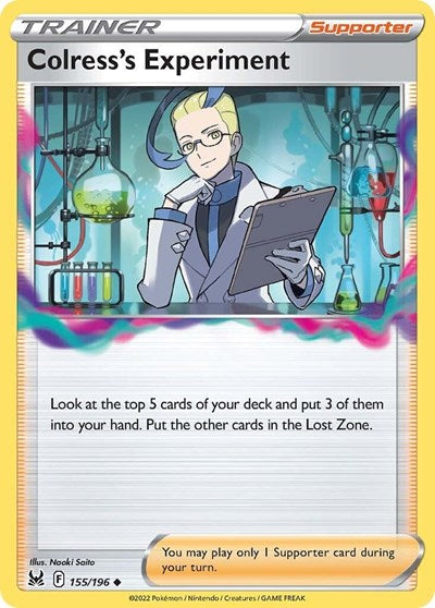 Colresss Experiment (SWSH11) #155/196 Uncommon (Reverse Holofoil Lightly Played) SWSH11: Lost Origin Pokemon: 2022