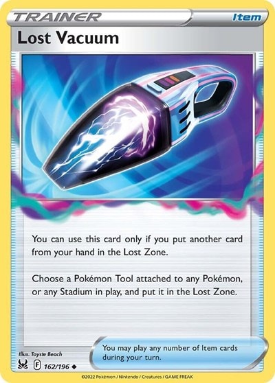 Lost Vacuum (SWSH11) #162/196 Uncommon (Reverse Holofoil Moderately Played) SWSH11: Lost Origin Pokemon: 2022