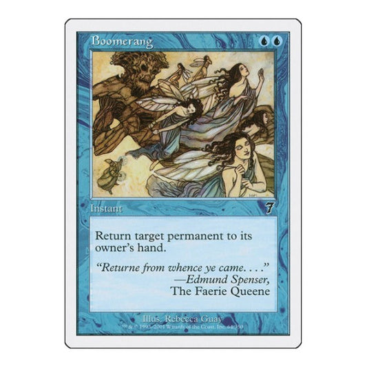 Boomerang (7ED) #64 Common (Moderately Played) 7th Edition Magic: The Gathering: 2001