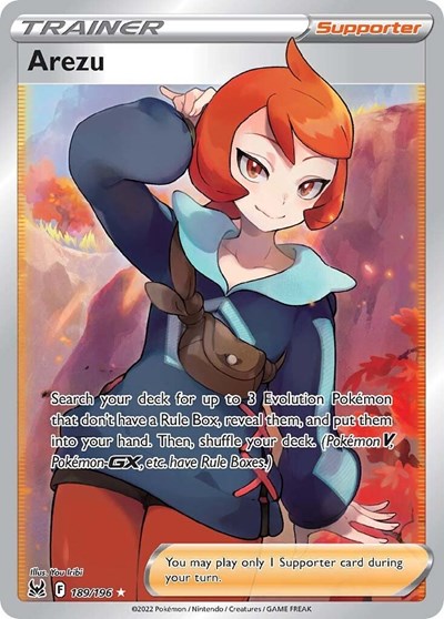 Arezu Full Art (SWSH11) #189/196 Ultra Rare (Holofoil Near Mint) SWSH11: Lost Origin Pokemon: 2022