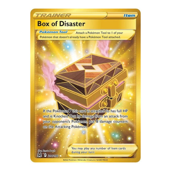 Box of Disaster (Secret) (SWSH11) #214/196 Secret Rare (Holofoil Near Mint) SWSH11: Lost Origin Pokemon: 2022