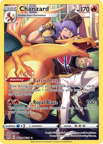 Charizard (SWSH11: TG) #TG03/TG30 Ultra Rare SWSH11: Lost Origin Trainer Gallery Pokemon: 2022