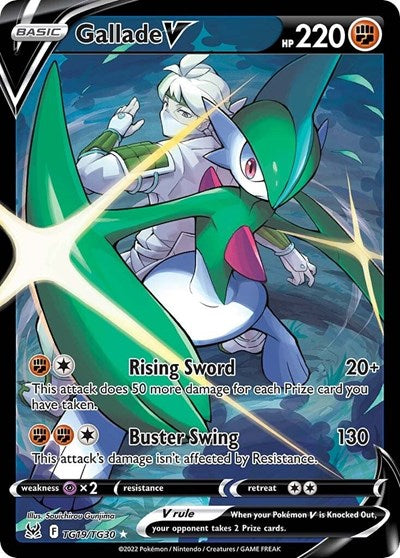 Gallade V (SWSH11: TG) #TG19/TG30 Ultra Rare (Holofoil Near Mint) SWSH11: Lost Origin Trainer Gallery Pokemon: 2022