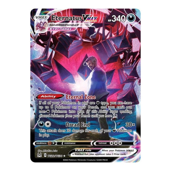 Eternatus VMAX (SWSH11: TG) #TG22/TG30 Ultra Rare (Holofoil Near Mint) SWSH11: Lost Origin Trainer Gallery Pokemon: 2022