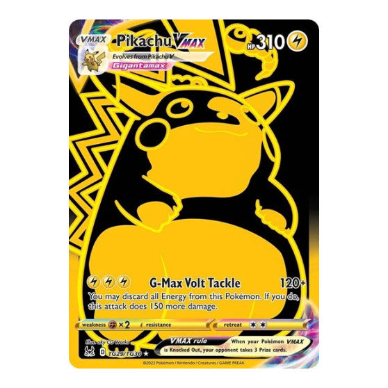 Pikachu VMAX (Secret) (SWSH11: TG) #TG29/TG30 Ultra Rare (Holofoil Lightly Played) SWSH11: Lost Origin Trainer Gallery Pokemon: 2022