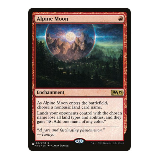 Alpine Moon (LIST) #128/280 Rare (Lightly Played) The List Reprints Magic: The Gathering: 2026