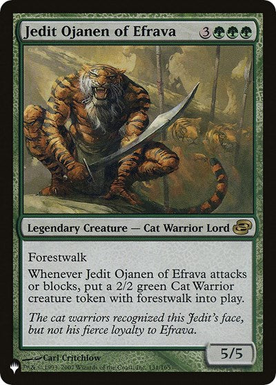 Jedit Ojanen of Efrava (LIST) #PLC-131 Rare (Lightly Played) The List Reprints Magic: 2026