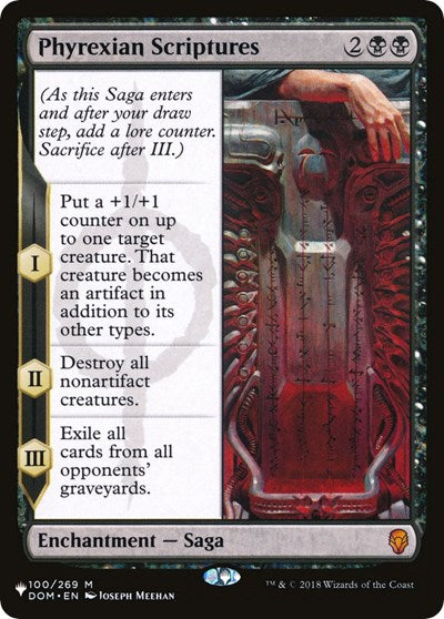 Phyrexian Scriptures (LIST) #DOM-100 Mythic Rare (Near Mint) The List Reprints Magic: 2026