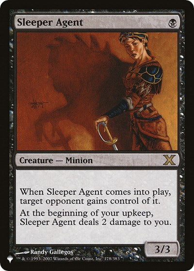 Sleeper Agent (LIST) #10E-178 Rare (Lightly Played) The List Reprints Magic: 2026