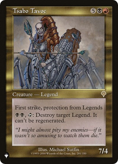 Tsabo Tavoc (LIST) #INV-281 Rare (Near Mint) The List Reprints Magic: 2026